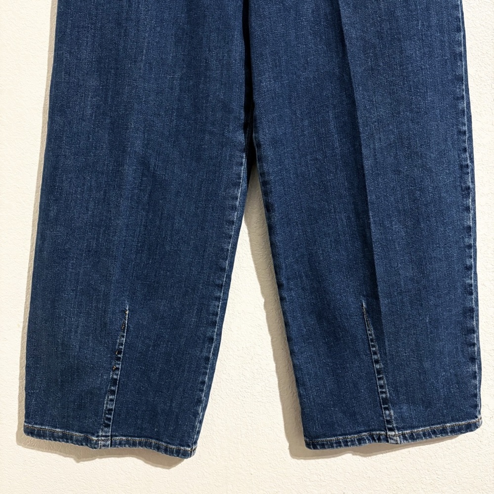 Anthropologie Pilcro The Kenna Mid-Rise Heritage Barrel Jeans Medium Indigo Blue - Picture 8 of 11